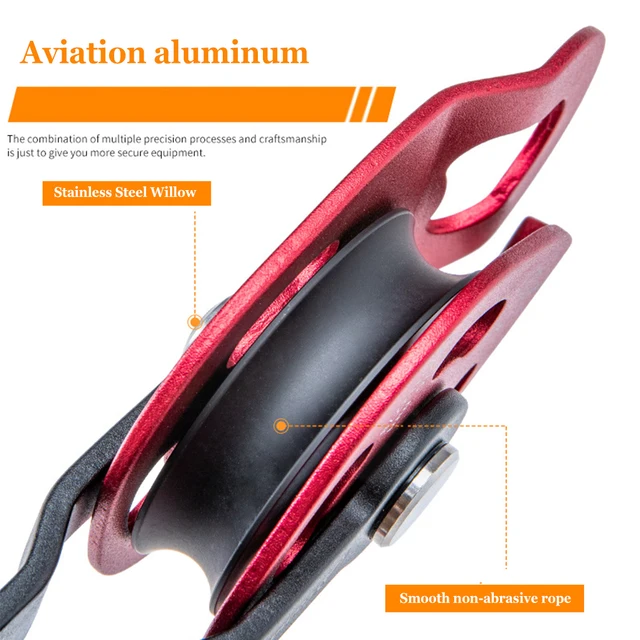 Climbing Pulley Professional Lift Accessory Convenient Sturdy Practical Load-bearing Ascender Lifter Equipment 4