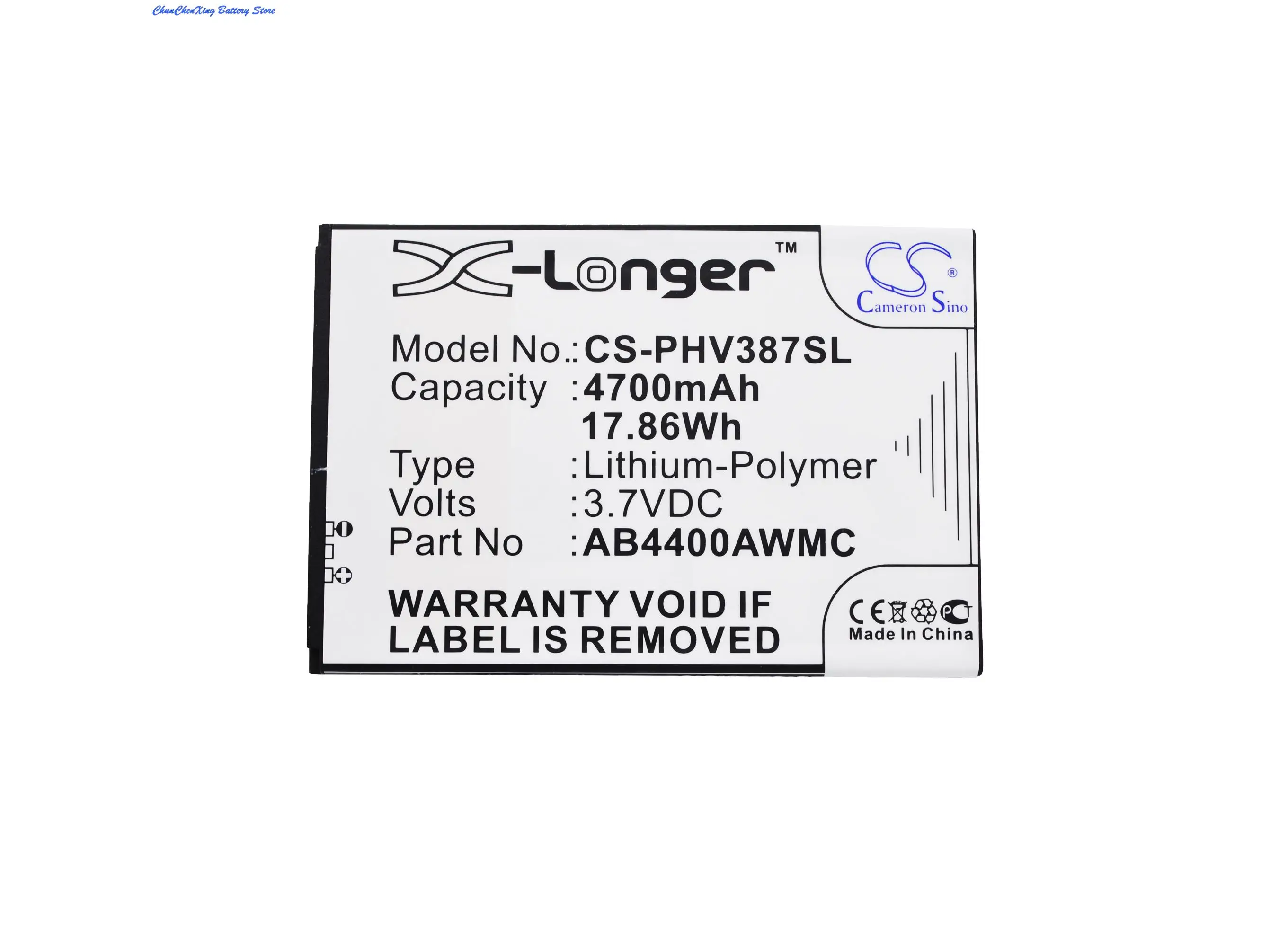 Высококачественный аккумулятор 4700 мАч AB4400AWMC для Philips Xenium V387