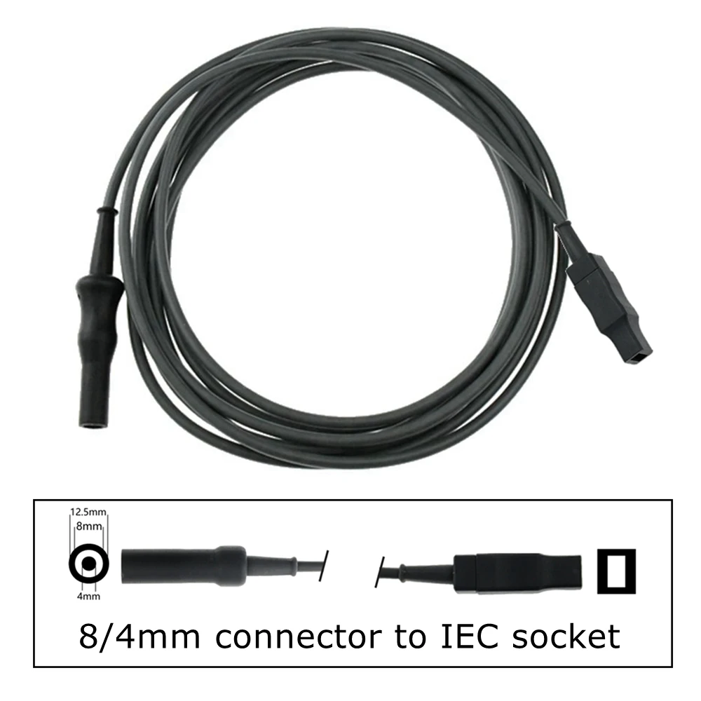 

ESU-007A Reusable Monopole Forceps Cable 8/4mm Connector To Iec Socket Unipolar Laparoscopic Monopolar Cable Connector Equipment