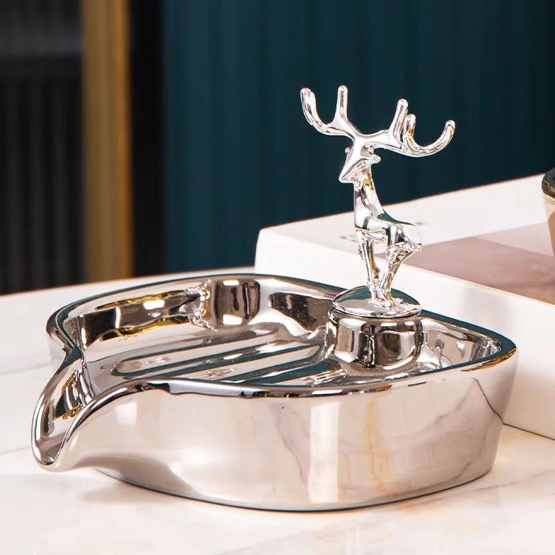 

Gold Ceramic Bathroom Soap Dish Restaurant Hotel Bathroom Soap Storage Items Bathroom Decoration Household Soap Box