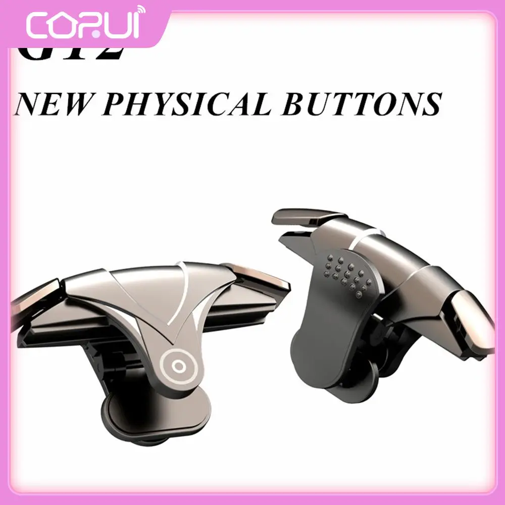 

Lightweight Mobile Controllers Black Game Trigger Four-finger Linkage Mobile Game Controller Convenient Desk Accessorie Portable