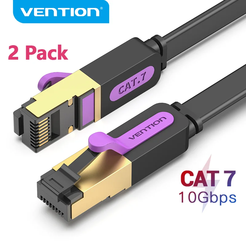 Vention-Cable Ethernet Cat7 de alta velocidad para Xbox, PS4, mÃ³dem de juego,...
