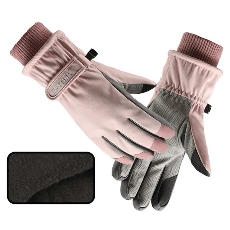 

1 pair Winter Women Ski Gloves Fashion Touchscreen Function Warm Waterproof Windproof Gloves