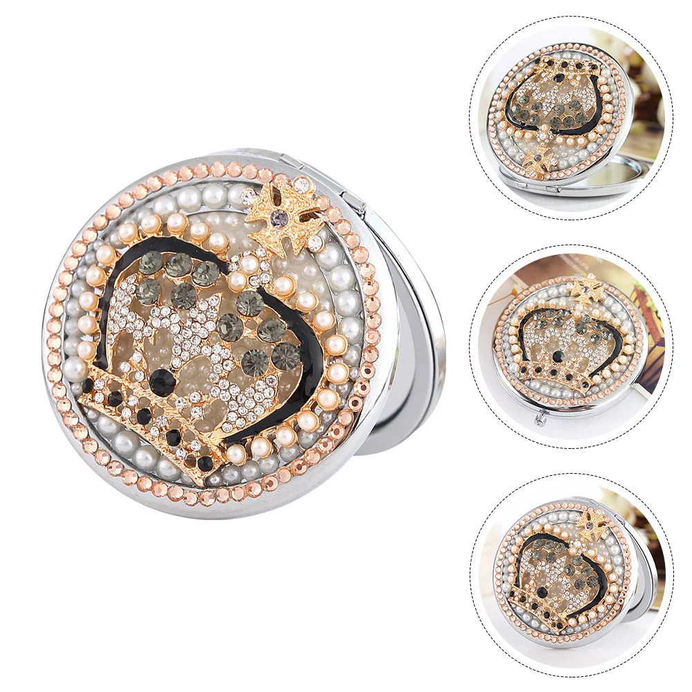 

Mirror Makeup Compact Travel Pocket Magnifying Round Double Sided Beauty Mini Folding Portable Purse Tool Foldable Faced Women