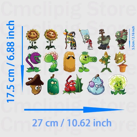 Термонаклейки Plants vs. Zombies MINISO