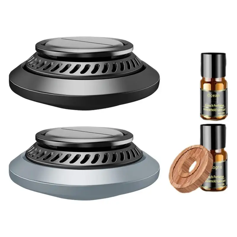 

Solar Aromatherapy for Car Universal Solar Powered Rotating Air Freshener Long Lasting Perfume Scent Auto Decor Accessory