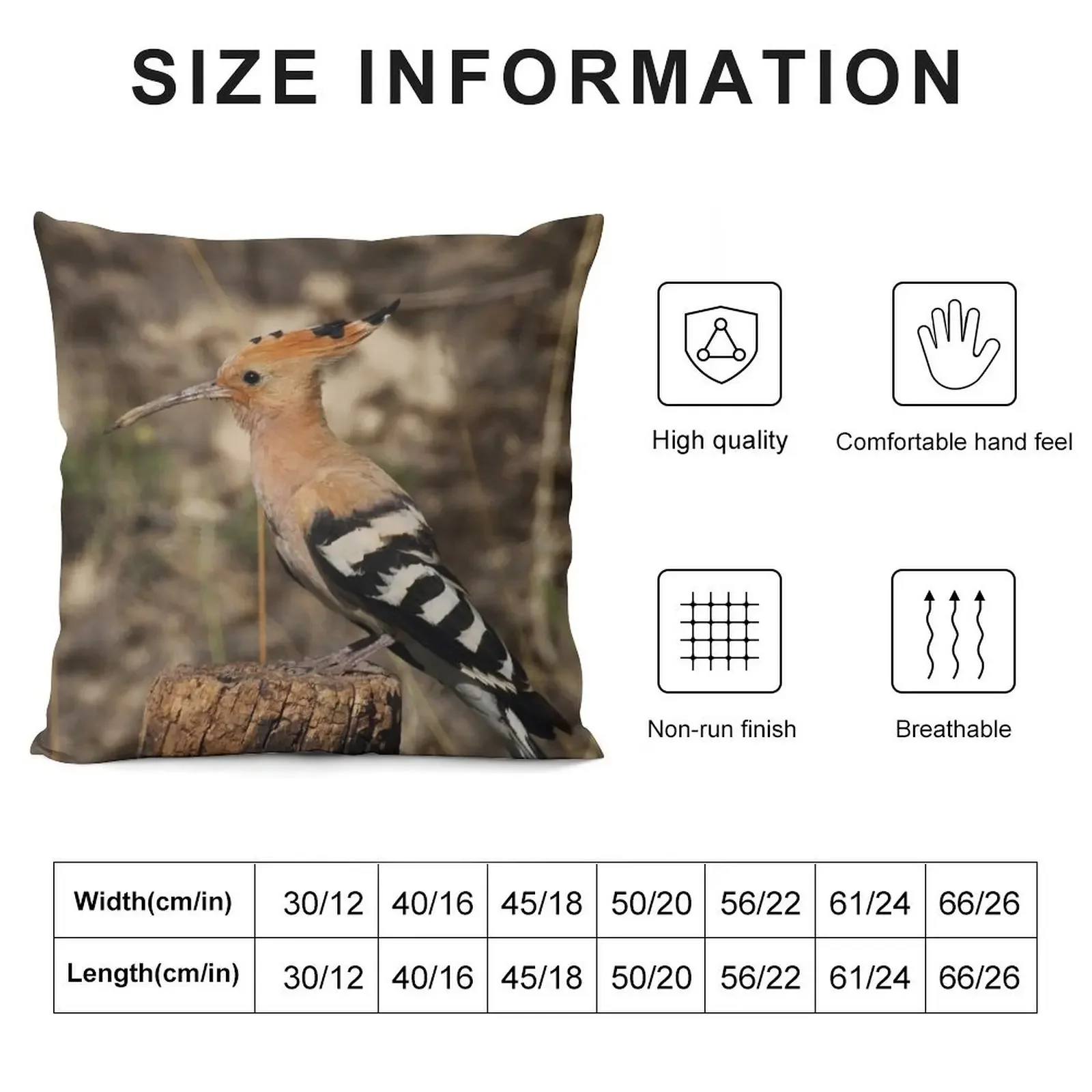 Upupa epops Декоративная подушка Наволочки для кровати Подушка