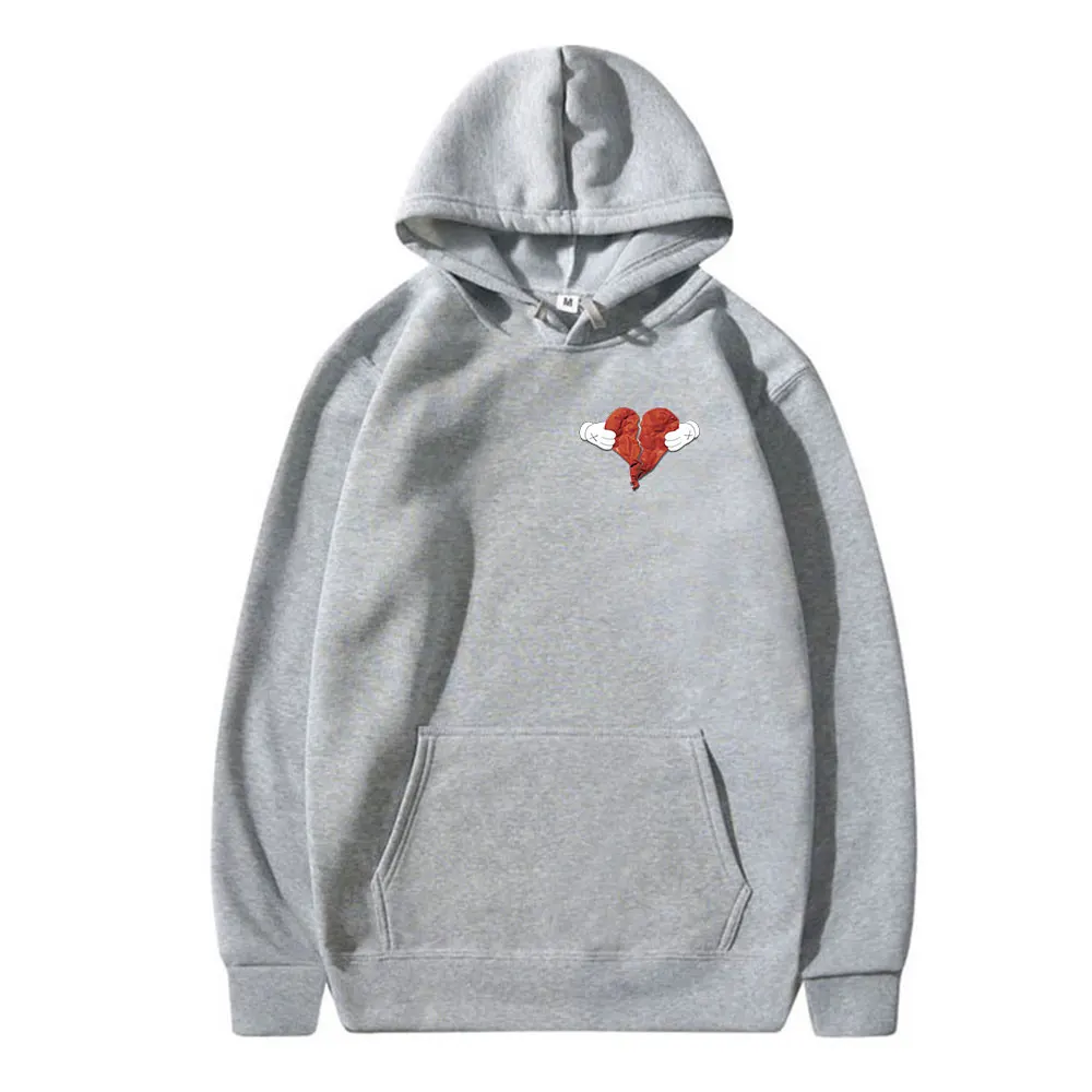 Толстовка Kanye West в стиле хип-хоп для мужчин и женщин винтажный свитшот с длинным