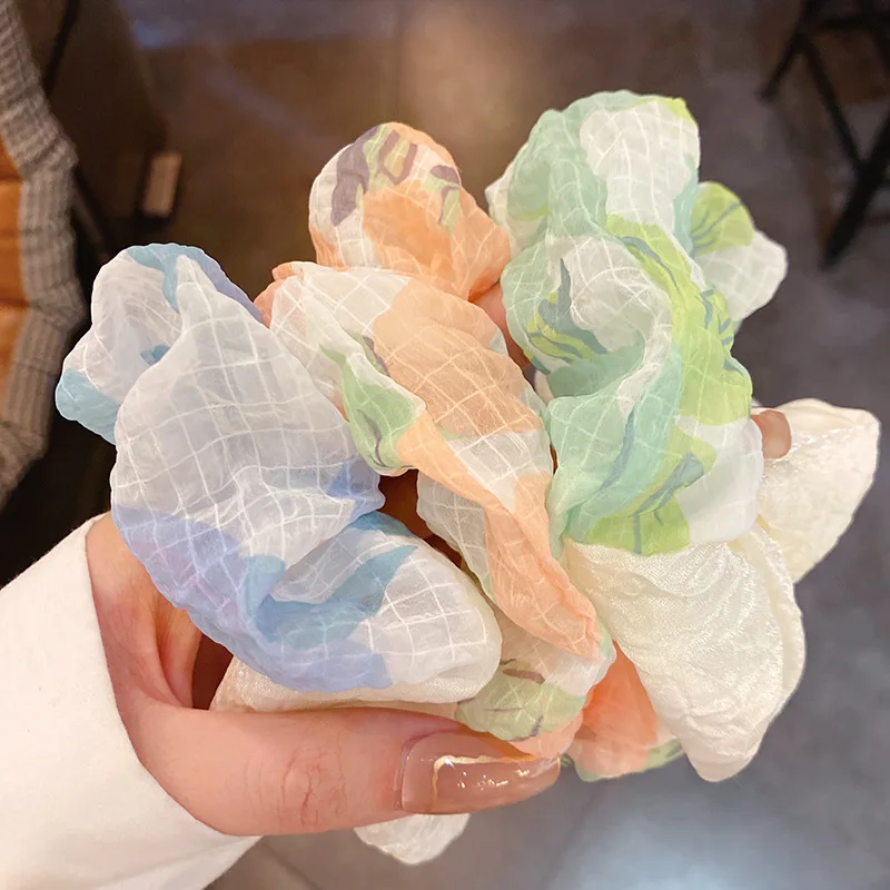 

Forest Sweet Gauze Large Intestine Hair Circle Small Fresh Summer Minority Rope Maiden Heart Versatile Fashion Accesso