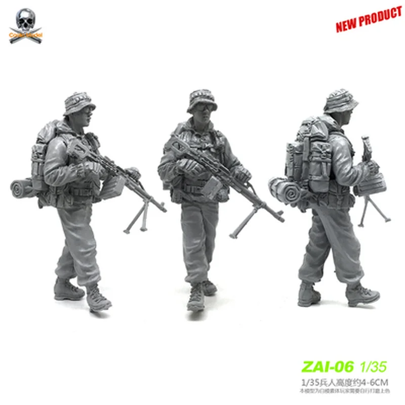 

NX1/35 Russian Modern Special Forces Soldier Model Resin Model Kit Tumei Colorless Self-assembling Resin Doll Military Figure