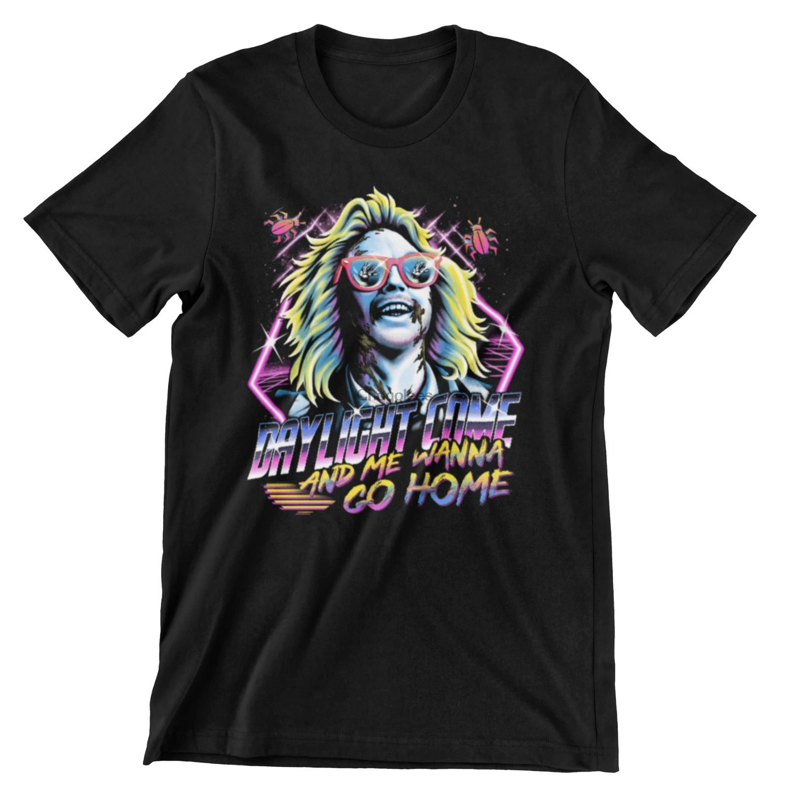 Футболка в винтажном стиле с изображением жука из фильма еду и я хочу домой 80-х |