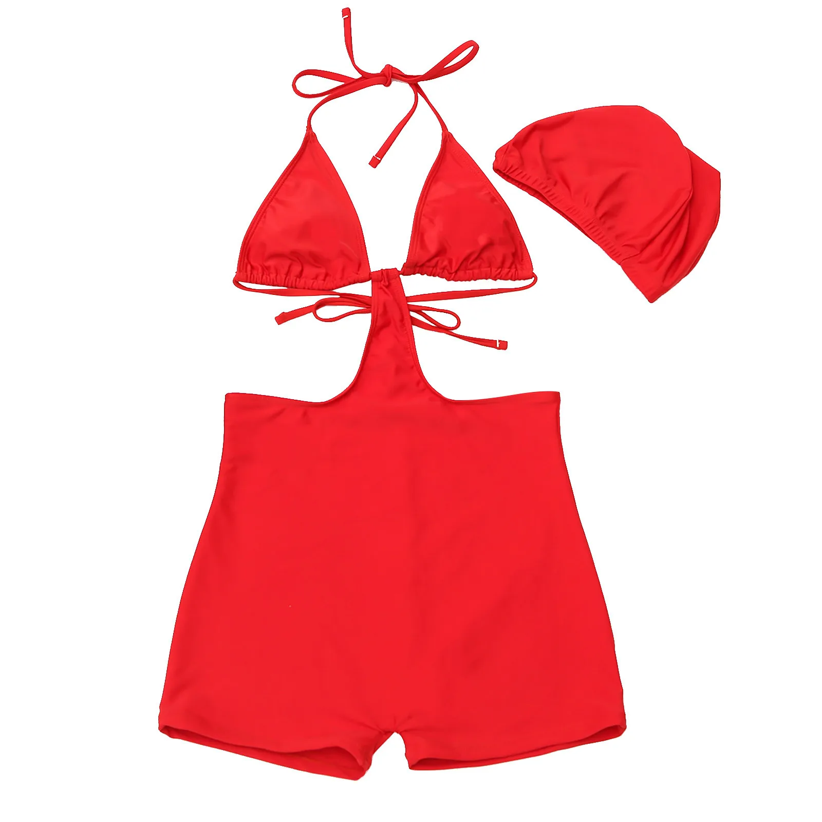 Женский раздельный Купальник бикини однотонный с эффектом пуш-ап сиамское 2022 |