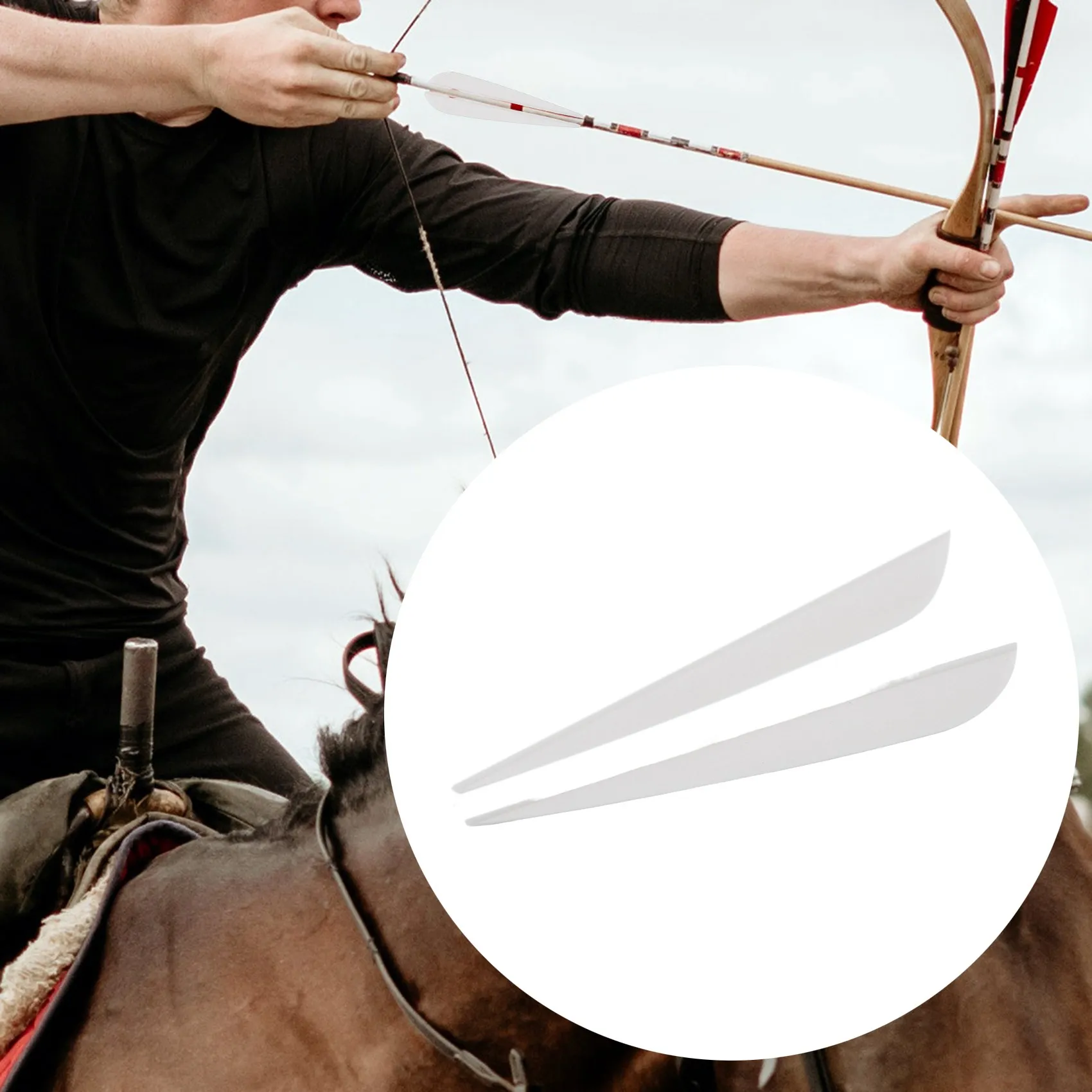 Лопасти для стрел 4-дюймовые пластиковые оперения стрельбы из лука своими руками