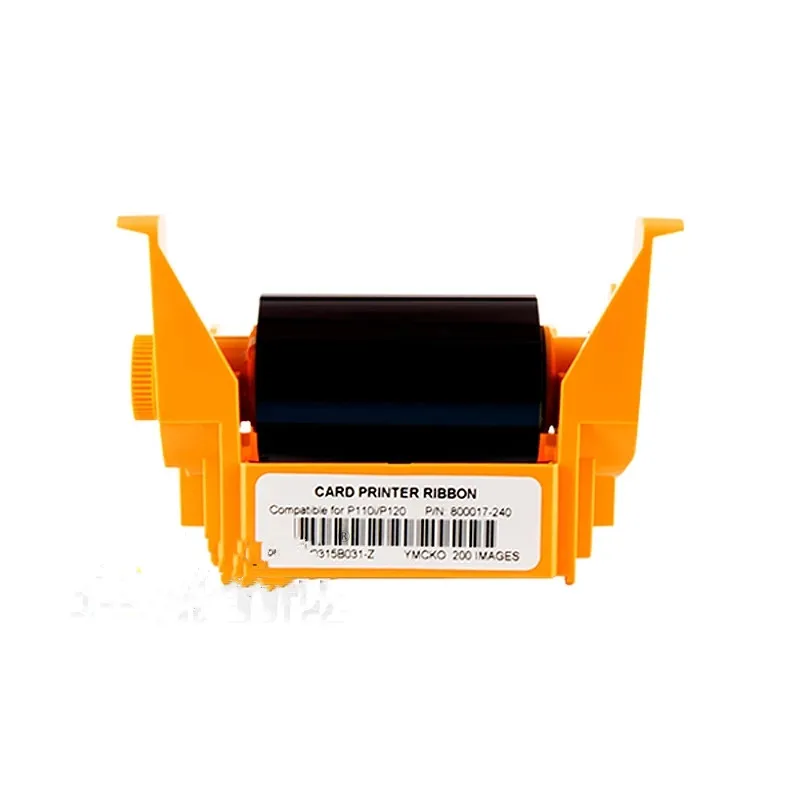 

5 шт., цветная лента YMCKO 800017-240 для принтера Zebra P100i P100m P110i P120i