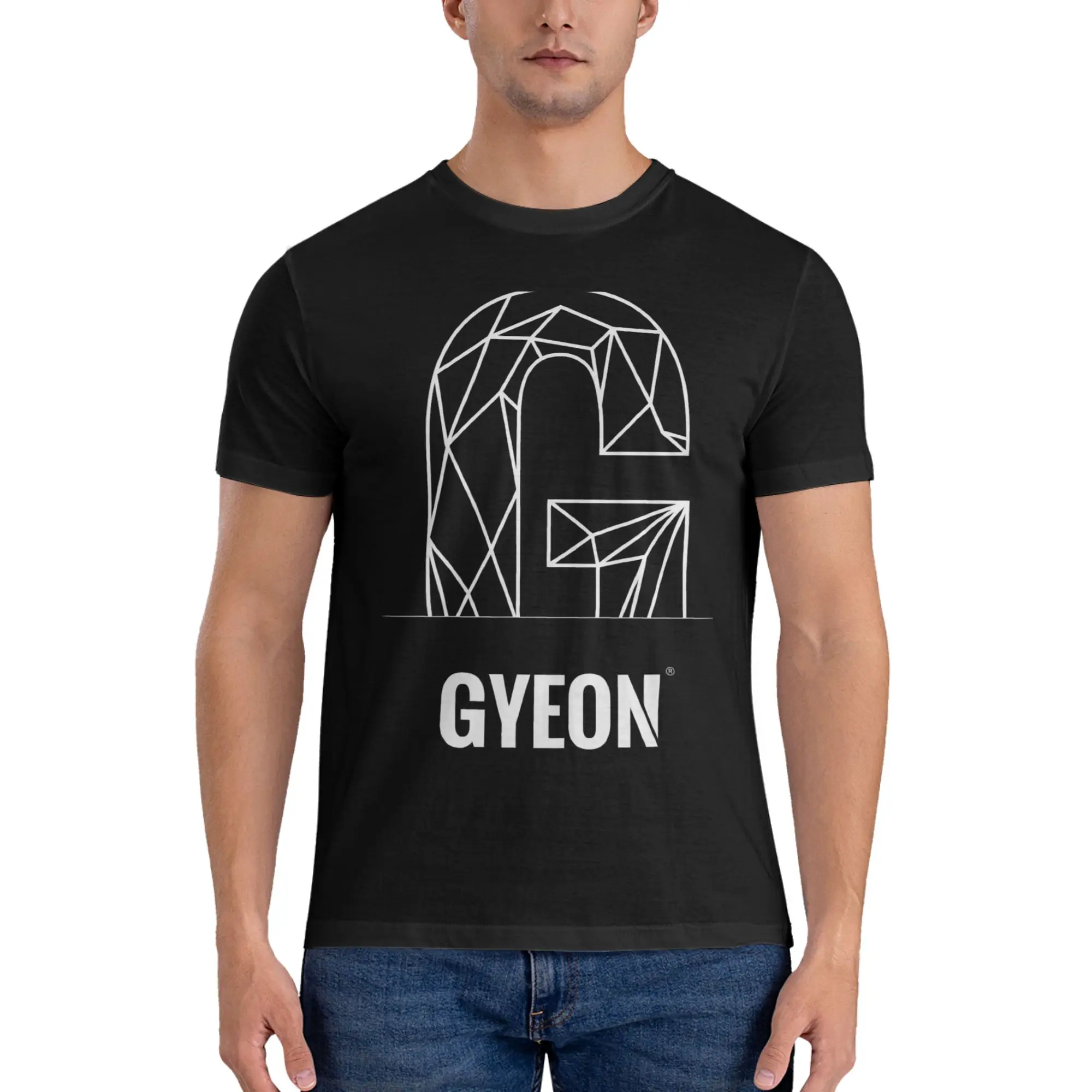 Фото Новинка: футболка GYEON Slimming, повседневная, в уличном стиле, из хлопка, легко стирается. №1