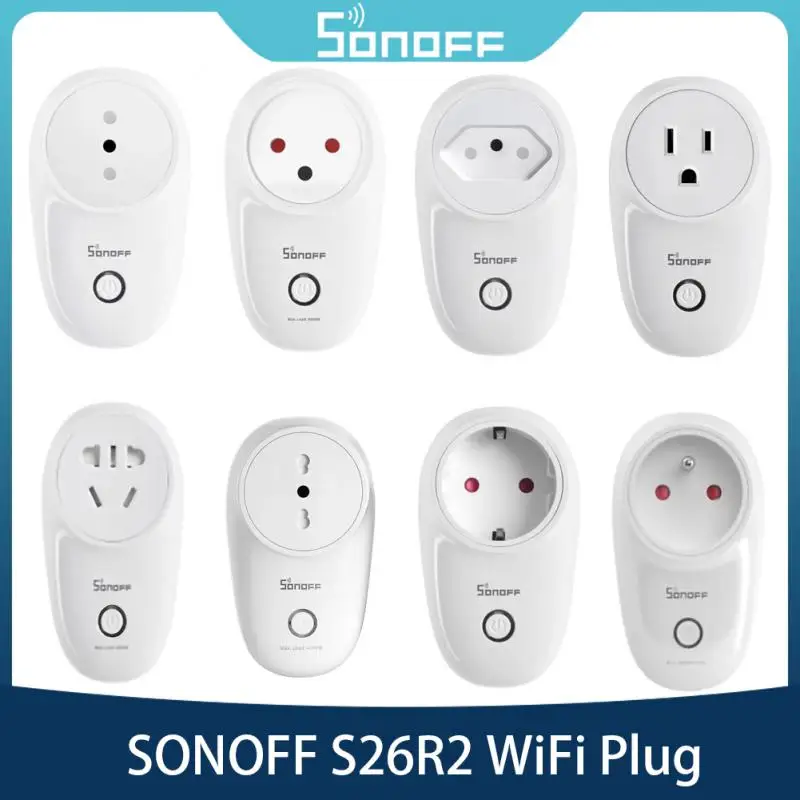 

Смарт-розетка Sonoff S26R2 с поддержкой Wi-Fi и голосовым управлением