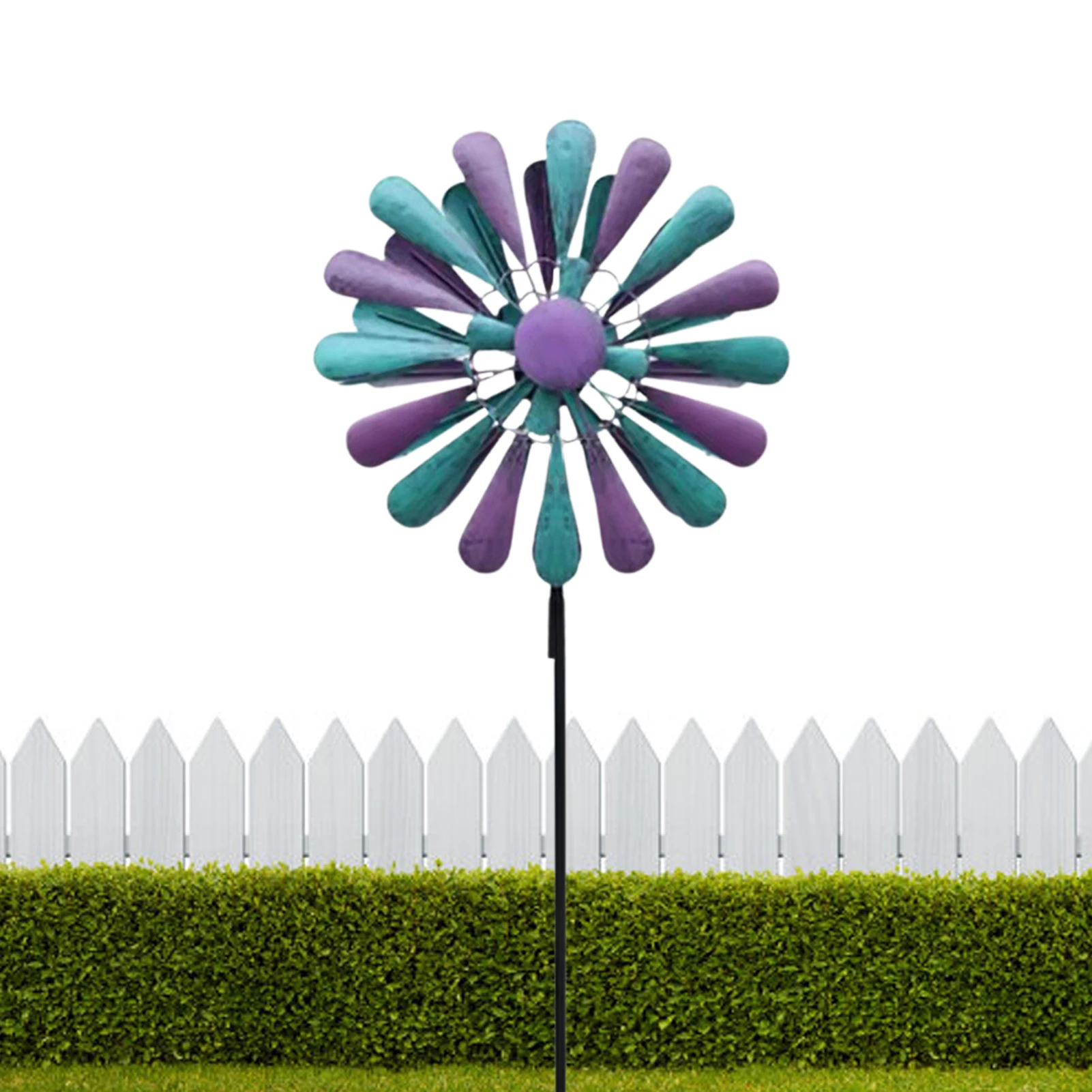 

Garden Wind Spinner Garden Wind Spinner Yard Art Colorful Wind Sculptures & Spinners Rust-resistant Paint Finish Wind Spinners