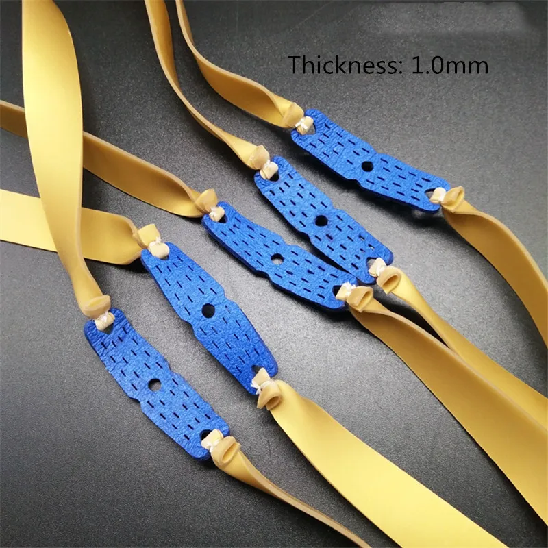 6PCS Slingshots Hunting Outdoor High Elastic Rubber Bands 0.55-1.2MM Thick High-intensity Shooting Accessories Catapult - купить по