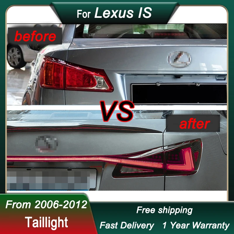 Автомобильные сквозные задние фонари для Lexus IS IS250 IS300 2006-2012 новые полностью