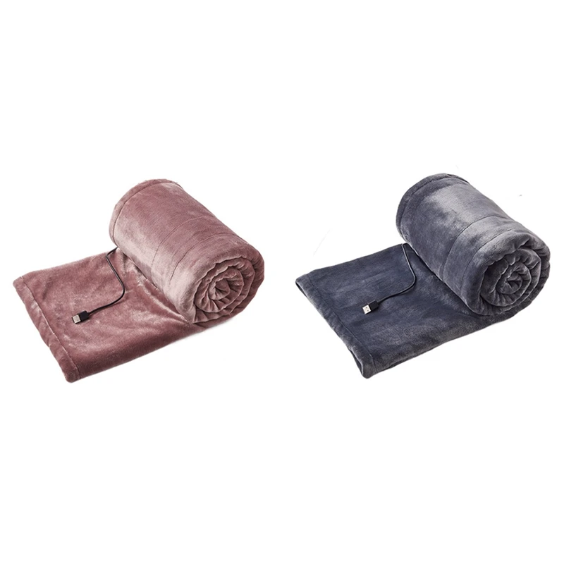 

Электрическое одеяло с USB, мягкое теплое одеяло, коврик, контроллер температуры, 180x80 см, розовый цвет