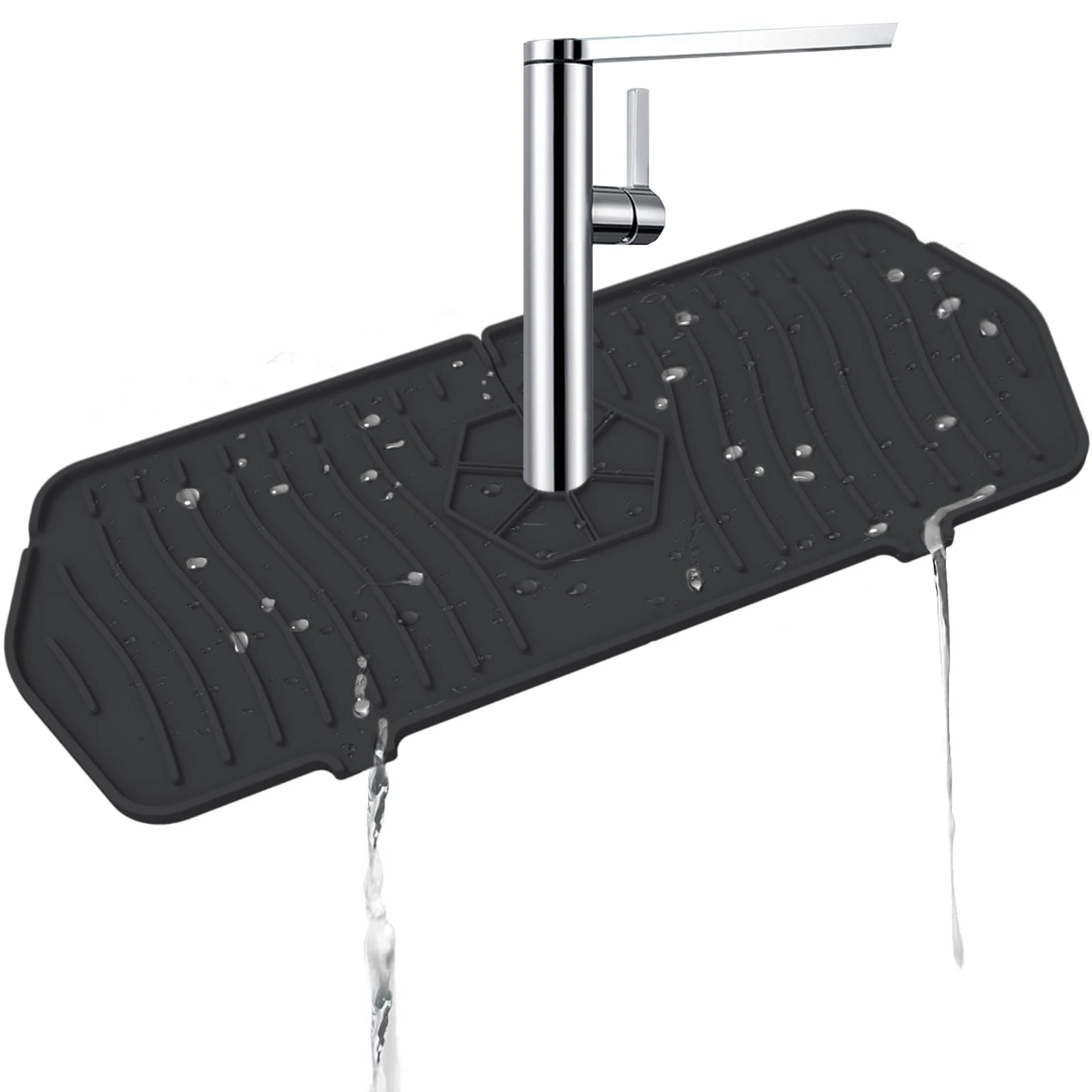 

Многофункциональный лоток для смесителя, защита от брызг для раковины, многоразовый коврик для ванной и кухни