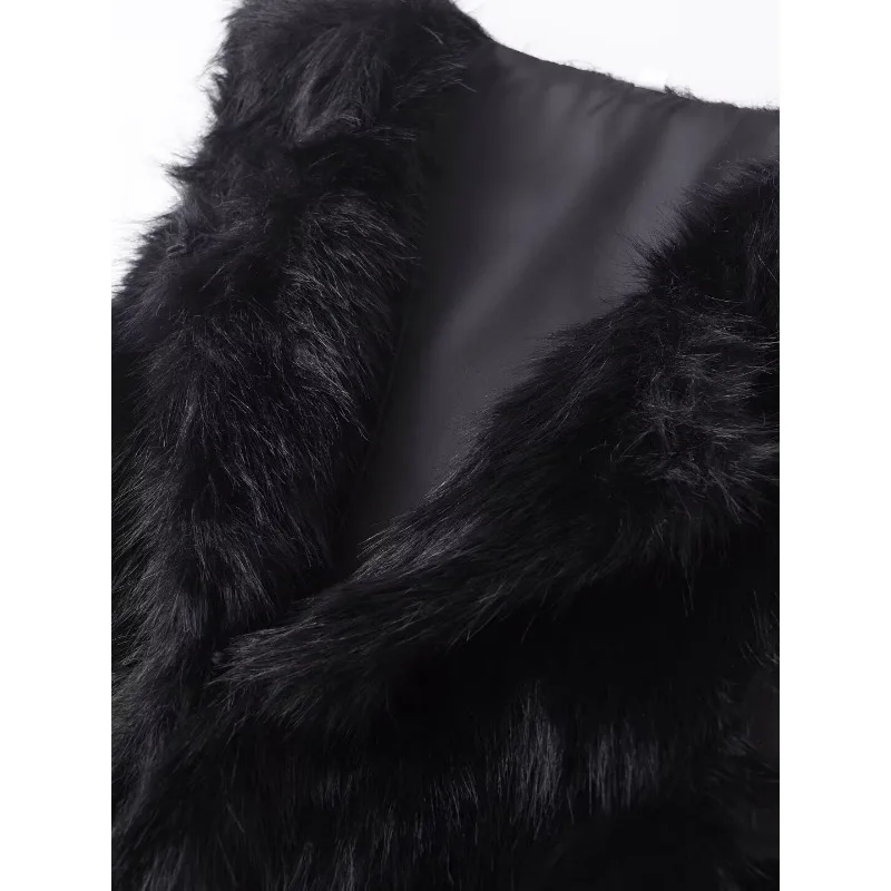 TRAF ZR стеганые жилеты зимние черные меховые куртки без рукавов женская осенняя