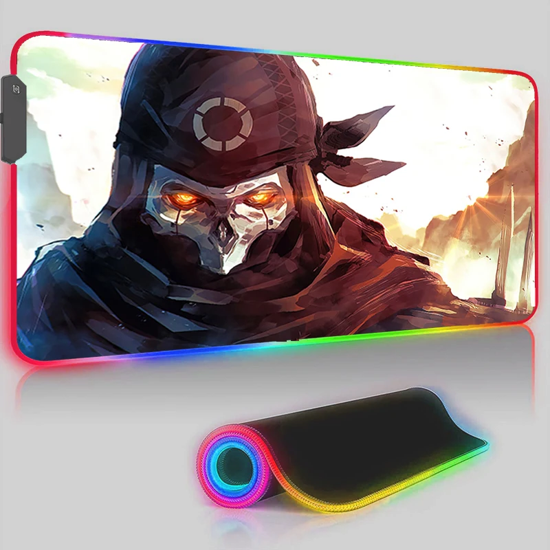 

Custom RGB Mouse Pad LED Gaming APEX Legends Laptop Carpet Game Mats Anti-skid Large Home Desk Mat Office Accessories Mousepad