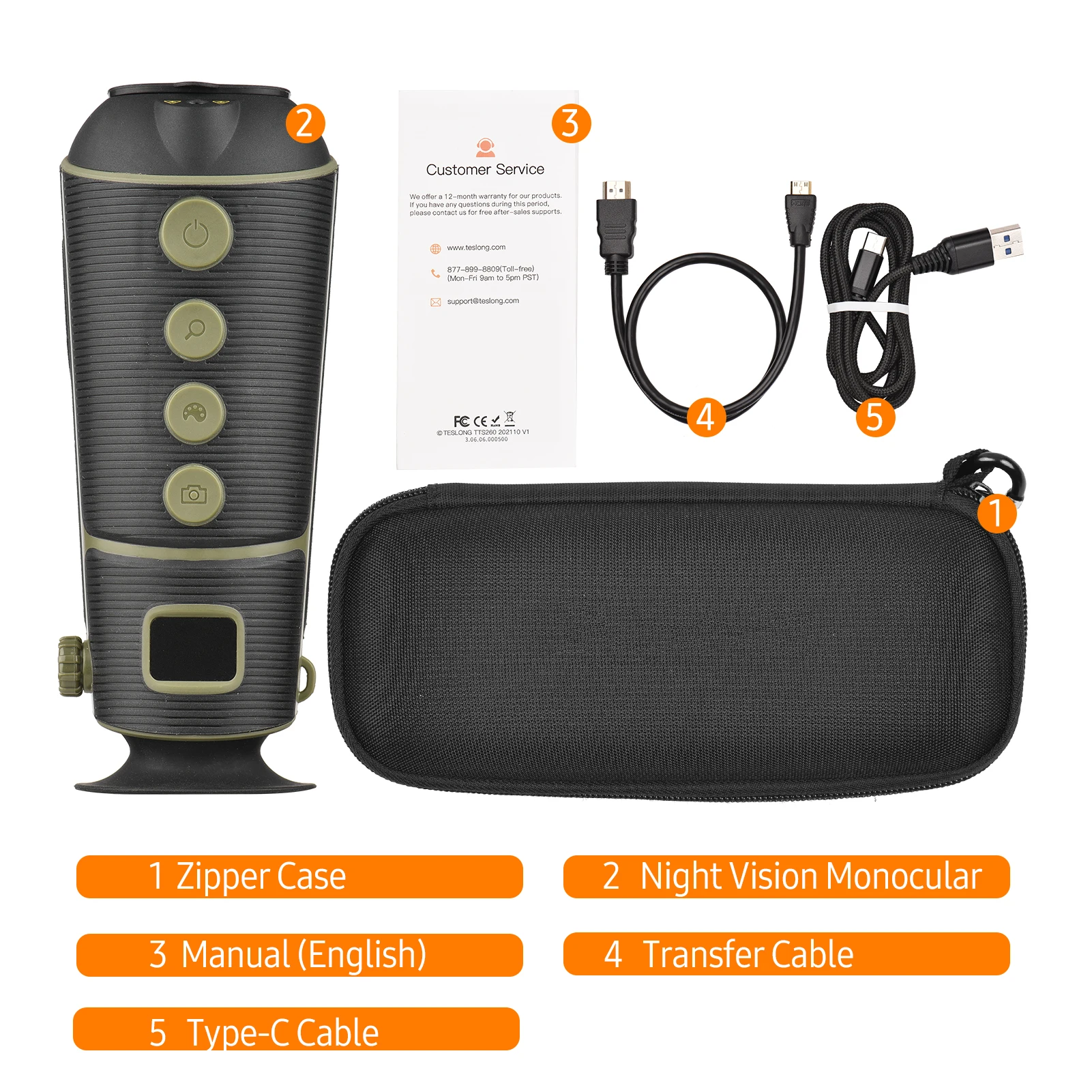 

Портативное устройство ночного видения, 1000 м, инфракрасный тепловой Монокуляр