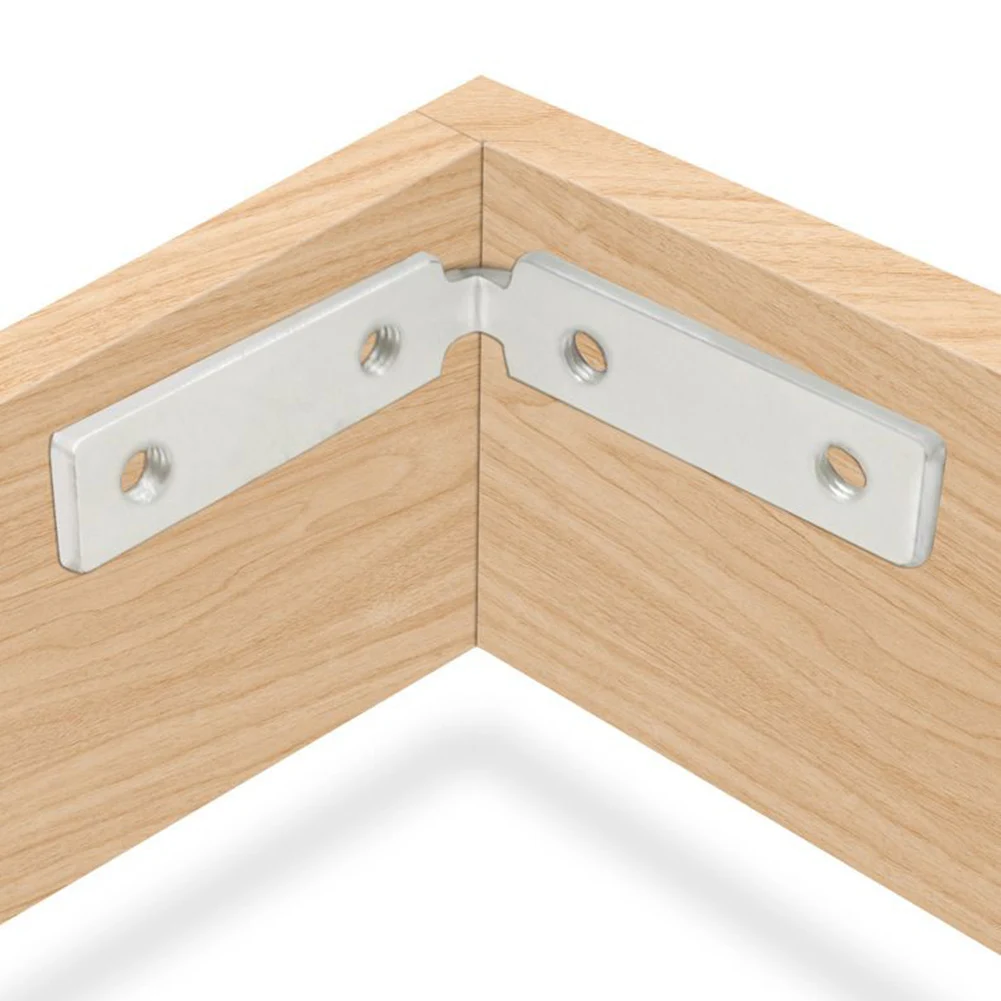 

Угловые кронштейны из алюминиевого сплава 47*47*12 мм, 4 шт. аксессуаров, прикрепите их к стене или установите деревянную мебель