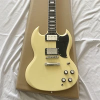 this is a classic sg electric guitar with beautiful timbre and comfortable feel it is sent to the world free of shipping