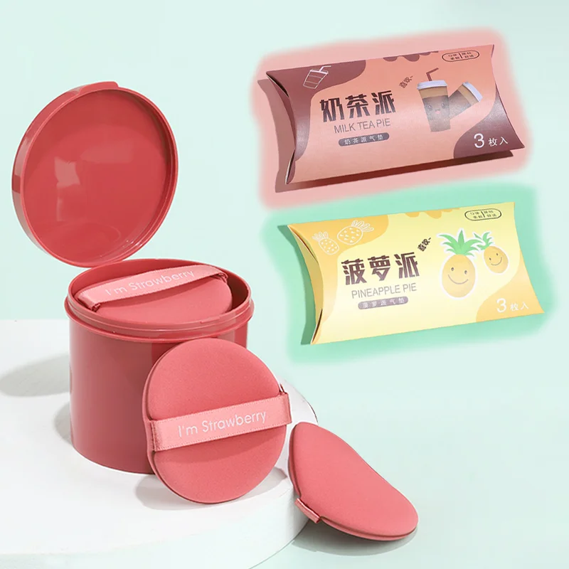 

3/7Pcs Fruit Pie Female Makeup Puff Wet Dry Use Foundation Concealer Air Cushion Face Makeup Sponges Beauty Cosmetics Blenders