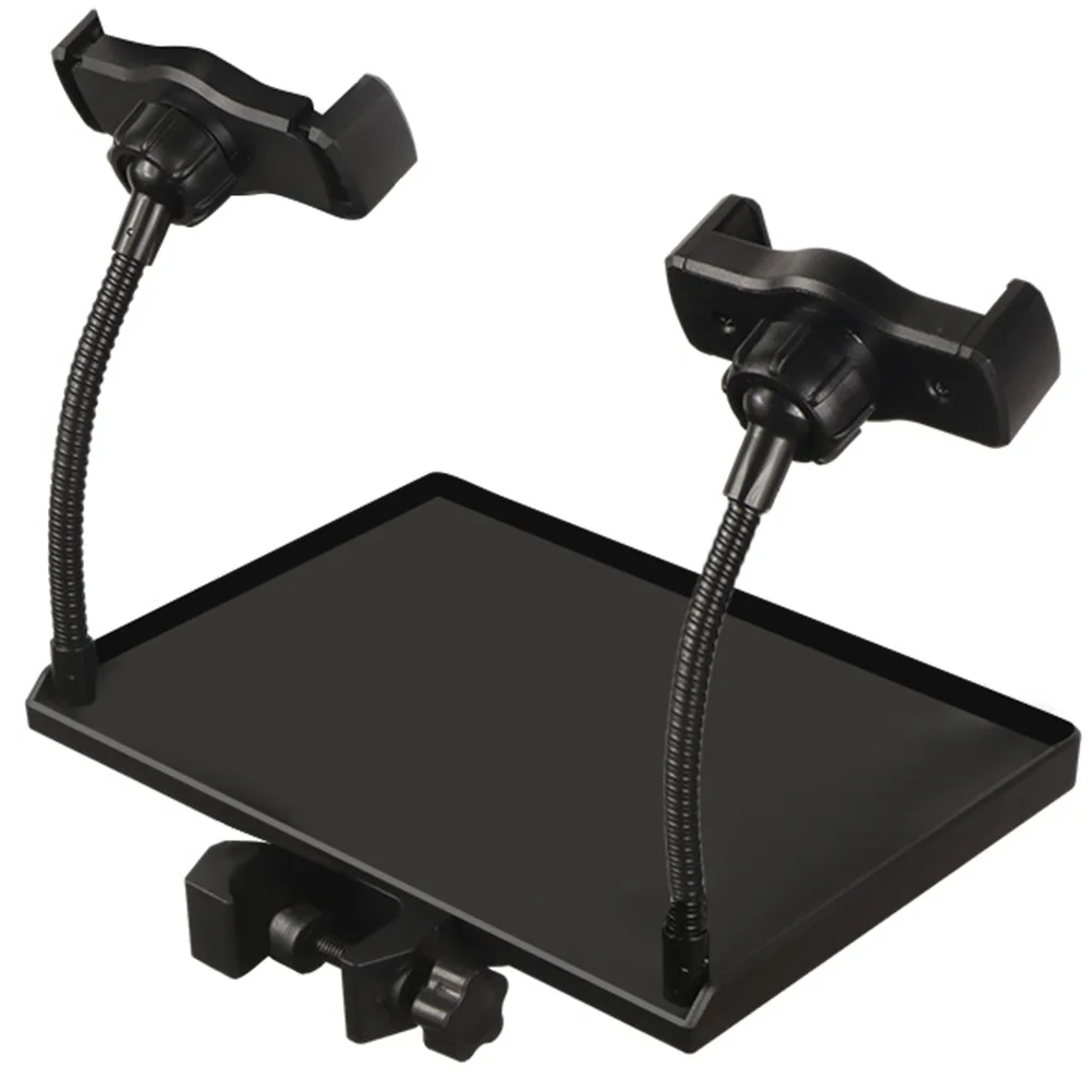 

Sound Tray Microphone Standmic Broadcast Live Shelf Storage Rack Mount Purposes Multi Holdermounting Supplies Movable Clamp