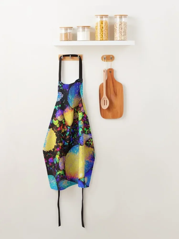 Фрактальный фартук Звездная туманность детская живопись ресторан женские