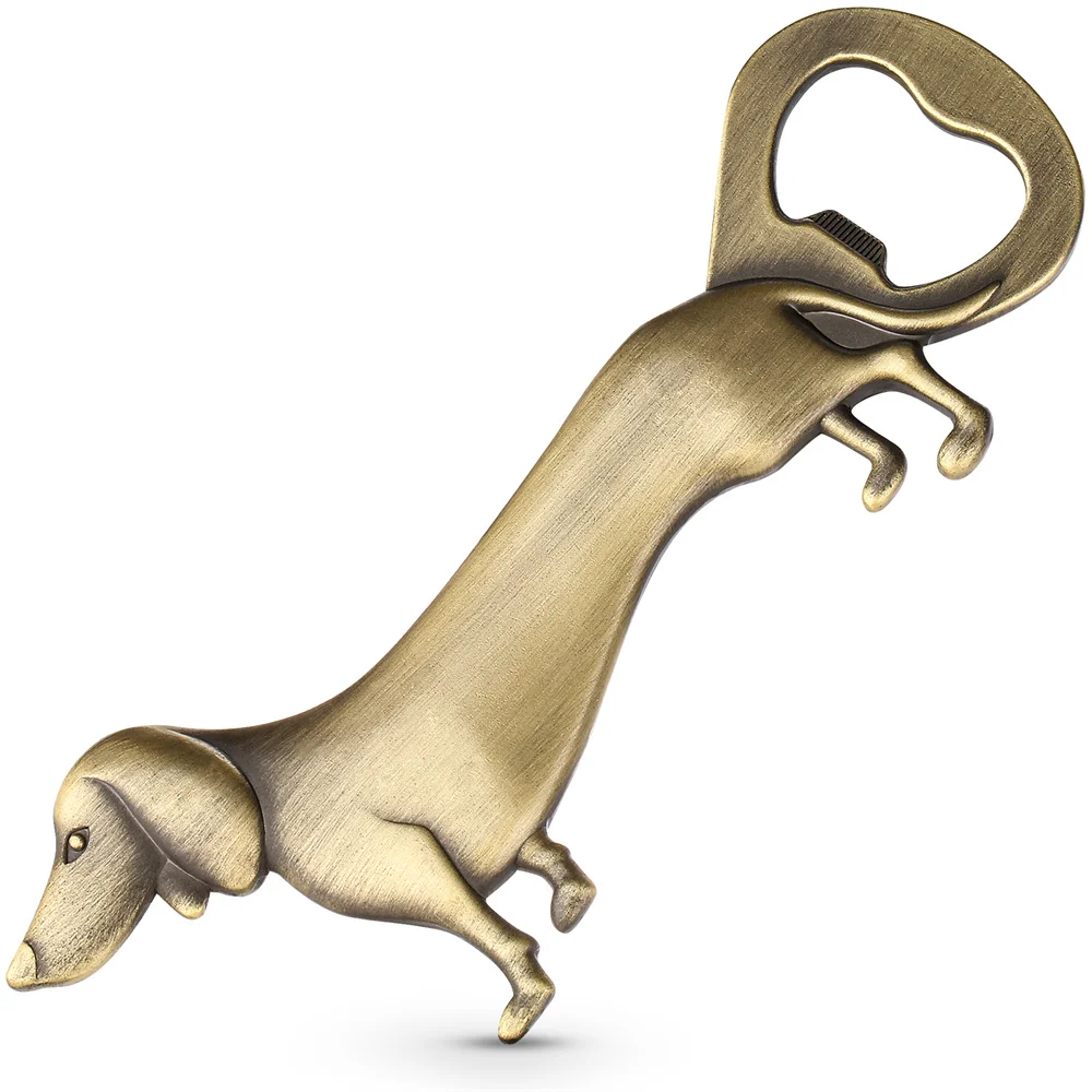 Металлический винтажный открыватель для пивных бутылок в виде таксы LKKCHER