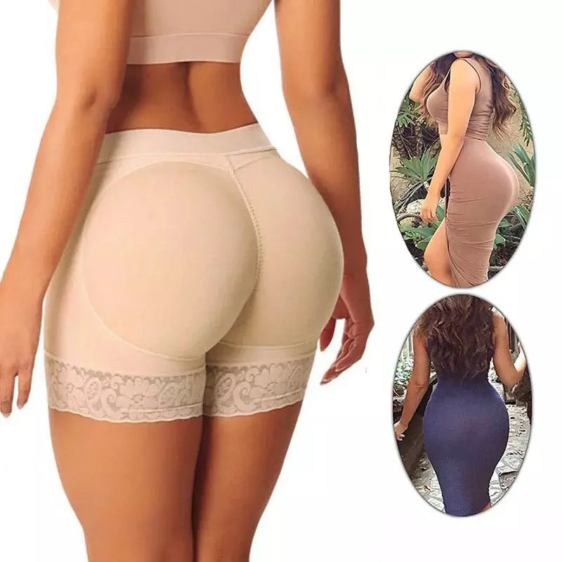 Hip Lift Pants Women's Hip Lifter With Padded Sexy Shapewear Fake Butt Booster Waist Line Control Underwear Hip Shaper