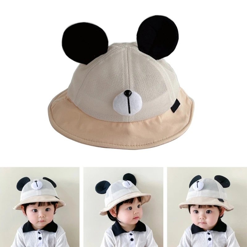 

Бейсболка с медвежьими ушками для маленьких девочек и мальчиков, летние шапки для младенцев