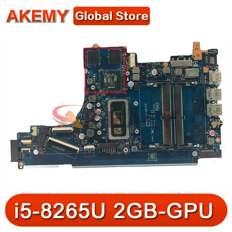 

Материнская плата для ноутбука HP 15-DA 250 G7 256 G7 с процессором i5-8265U MX110 2GB-GPU EPW50