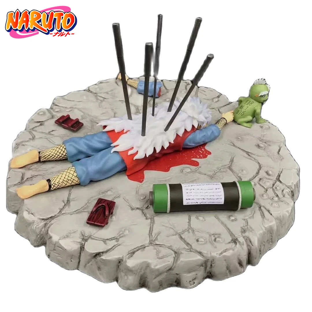 

25cm Naruto Jiraiya Anime Figure The Death Of Jiraiya Gk Action Figurine Pvc Statue Model Doll Collectible Room Decoration Toys