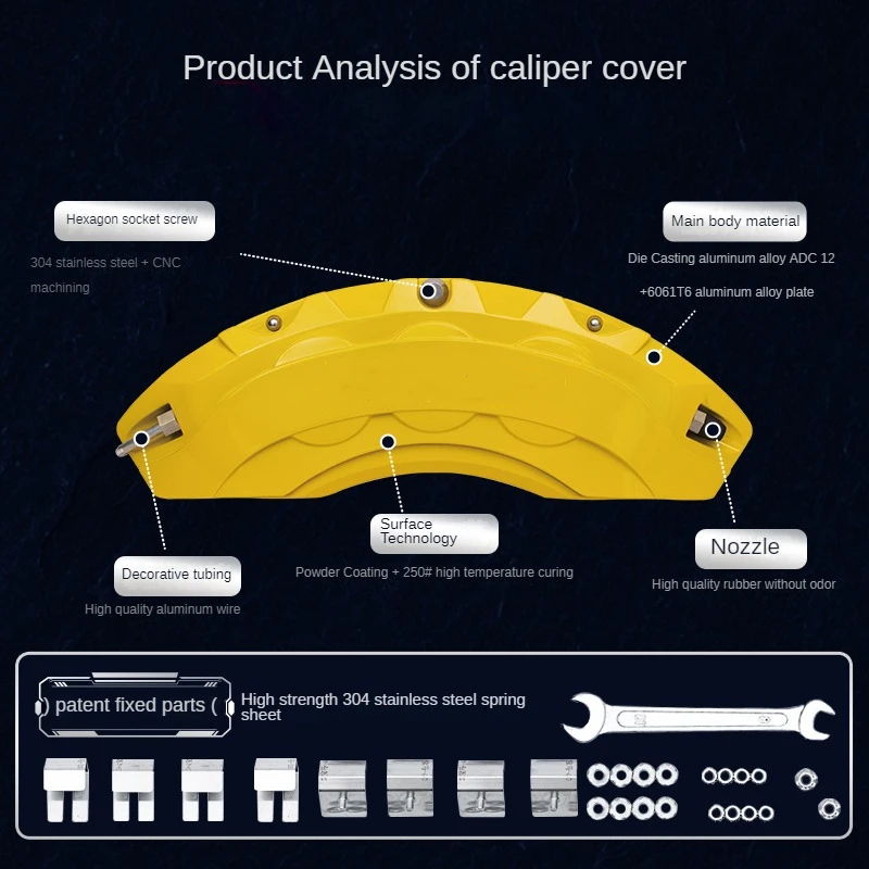 Алюминиевый автомобильный тормозной суппорт Toyota Corolla подходит для 1 2T S-CVT T저 1.5L CVT