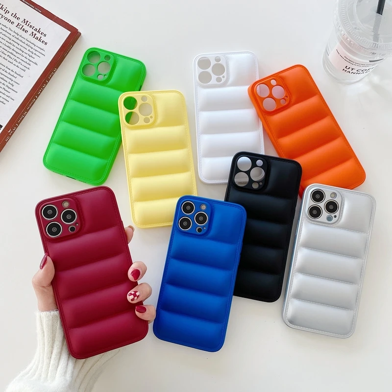 

Чехол-пуховик для iPhone 13 12 11 Pro Xs Max X Xr 7 8 Puls SE