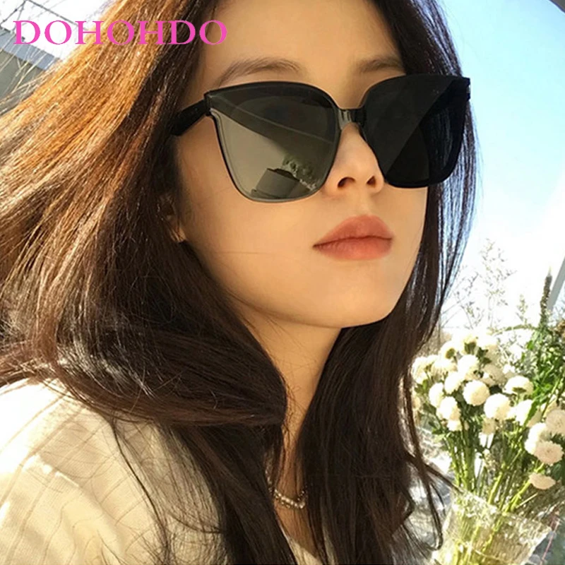

DOHOHDO Large Frame Square Retro Sunglasses For Men Women 2024 Fashion Ins Personality Vintage Sun Glasses Male UV400 Goggles