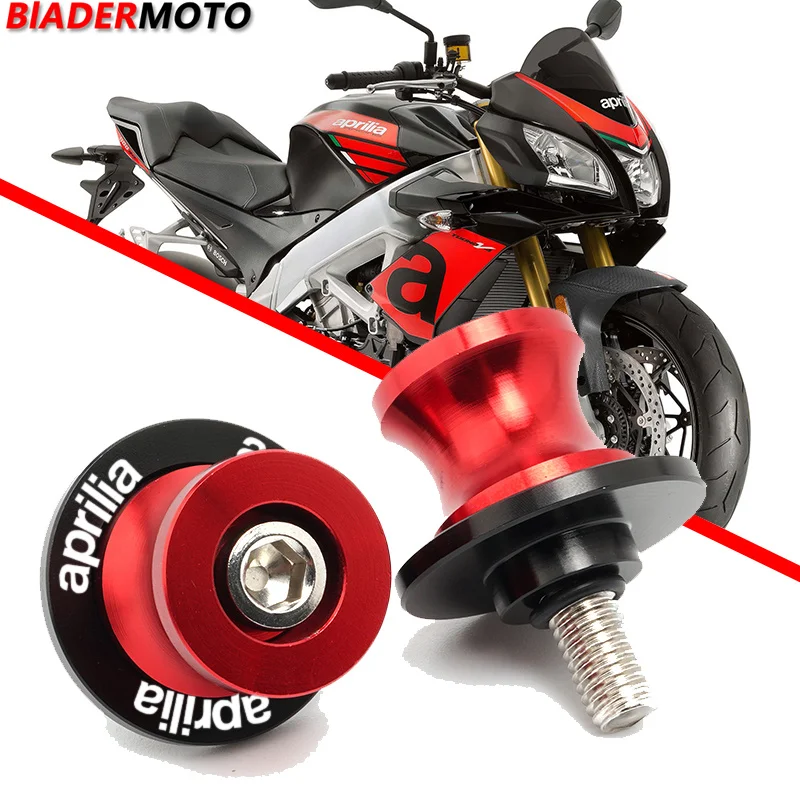 

M6 Motorcycle CNC Swing Stand Screw Swingarm Spools Slider For aprilia rsv4 RSV1000/R Dorsoduro 750 Dorsoduro900 RS660 Tuono 660