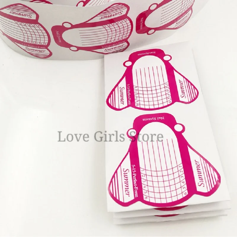 100 шт./рулон акриловые формы для наращивания ногтей |