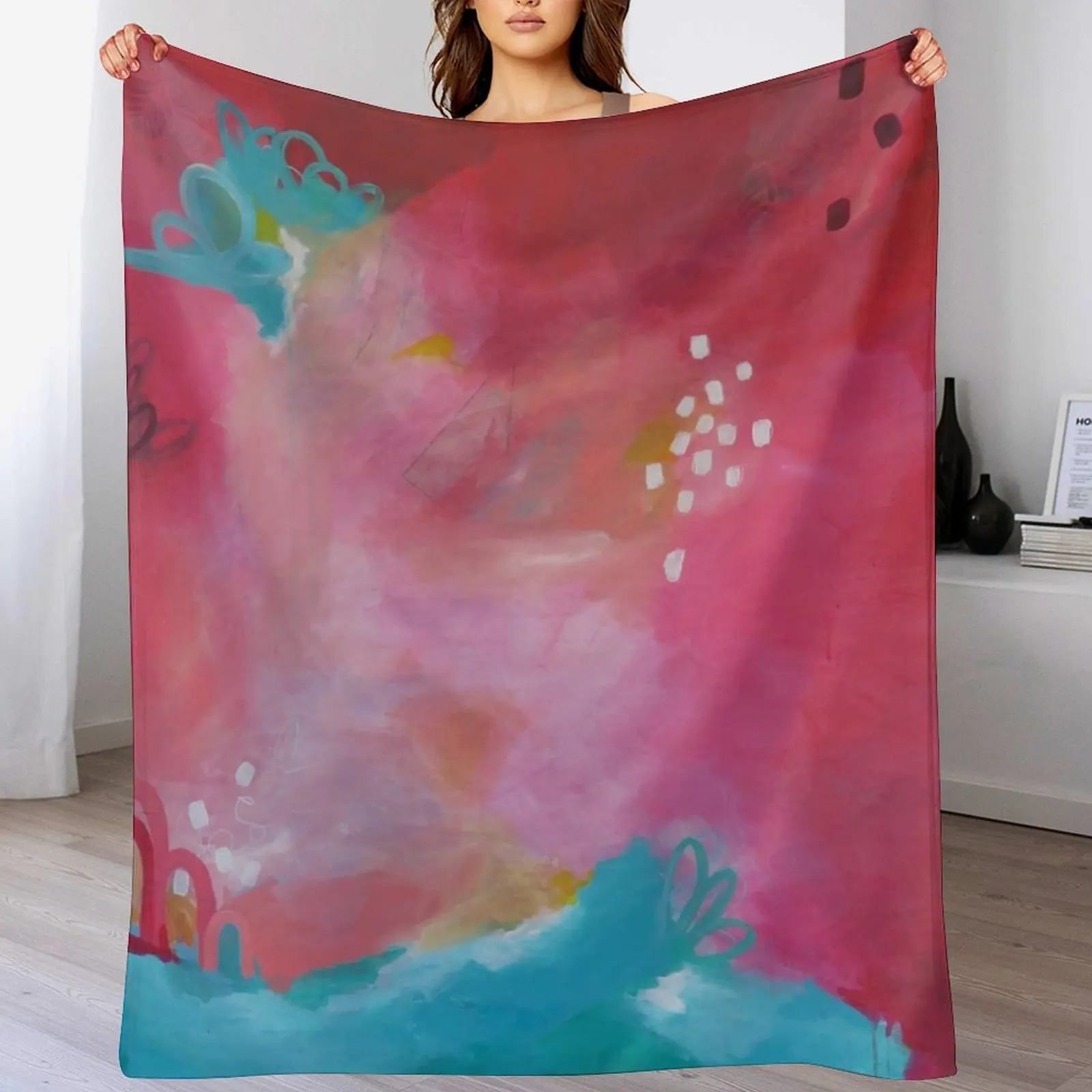 Вовремя смешанные Медиа искусства Сельский художник плед одеяло модные диваны