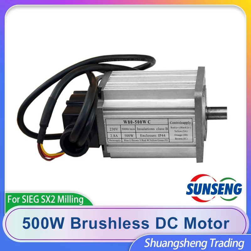 

Brushless DC Motor 220-240v W80-500WC SIEG SX2-95 Mill Spares
