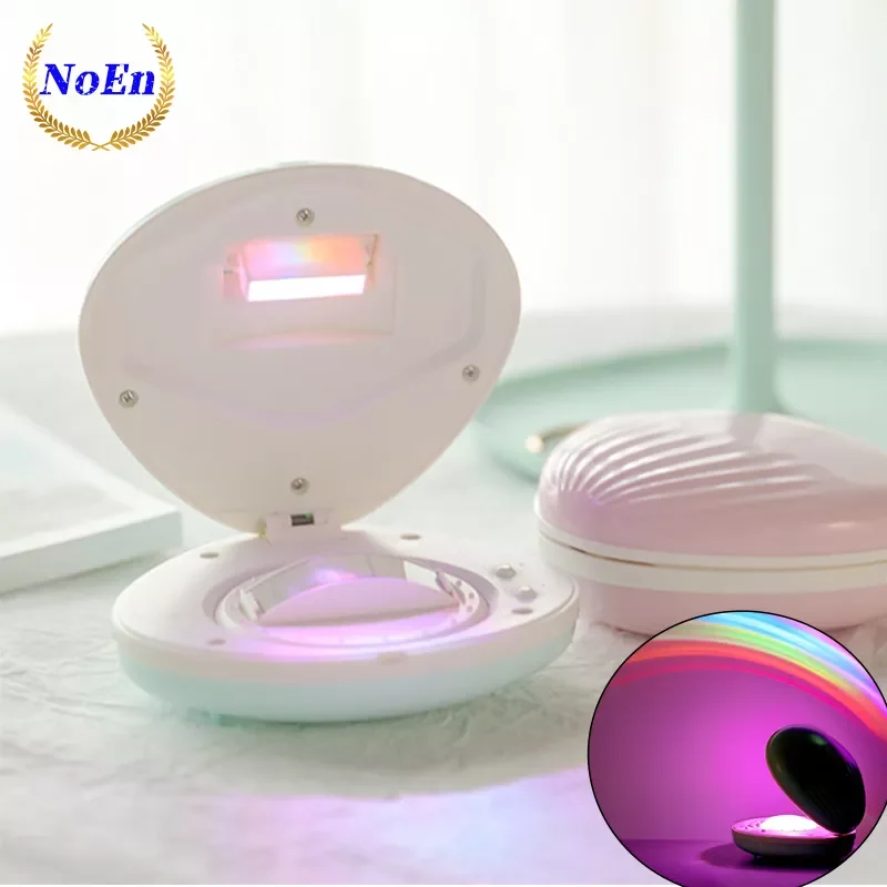 

Children's Night Light Shell LED Atmosphere Colorful Projection Rainbow Lamp Novelty Neon Lights Decor for Bedside Bedroom