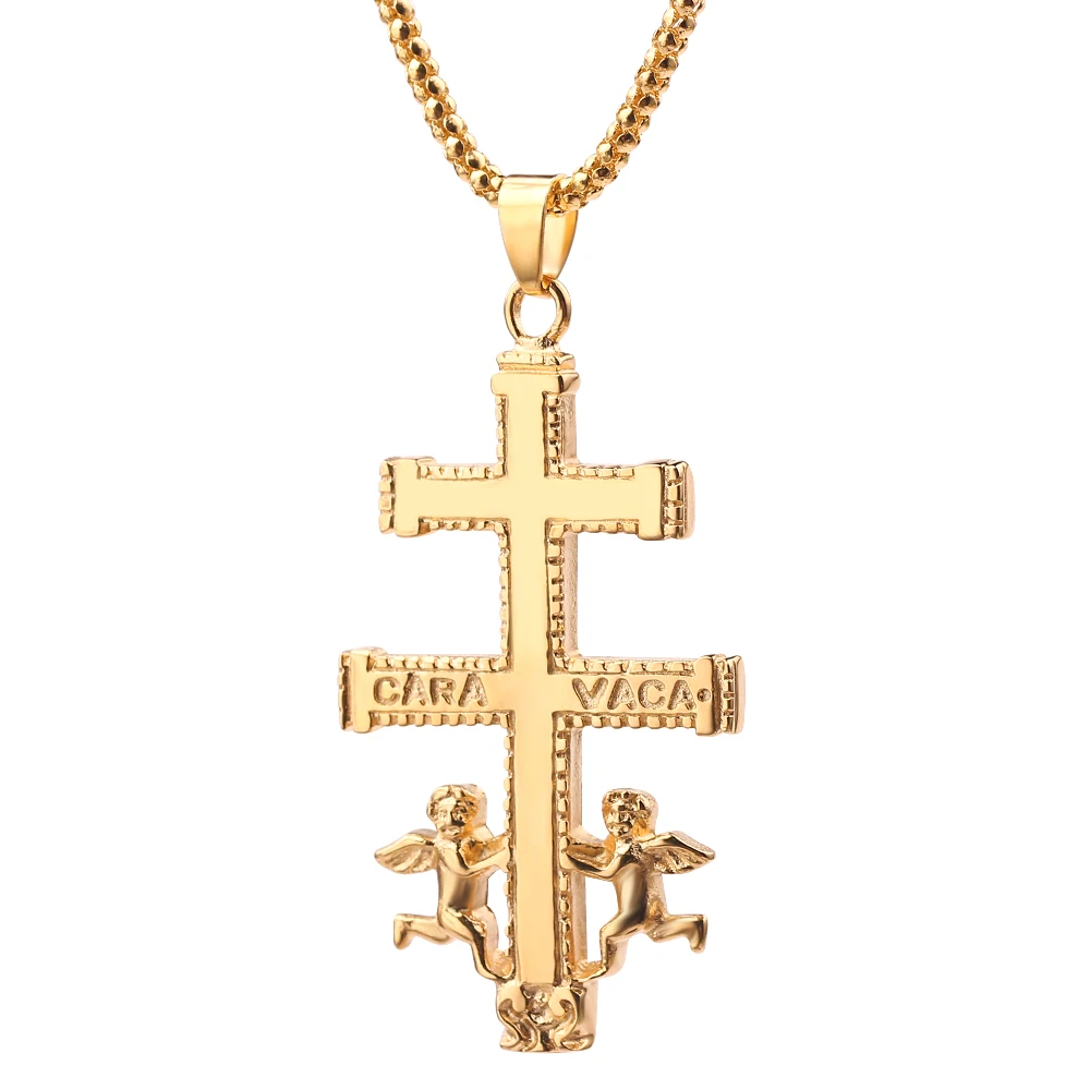 Христианское ожерелье с ангелом из цинкового сплава