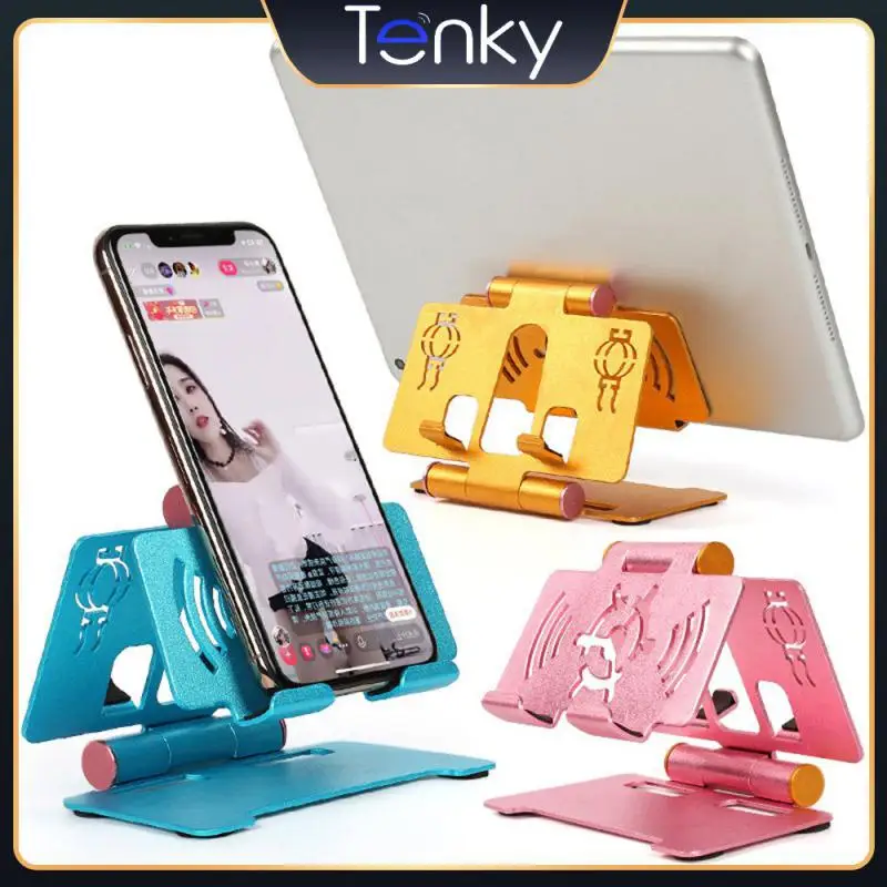 

Black Table Cell Phone Brackets Universal Non-slip Desk Support Desktop Aluminum Alloy Phone Holder Stand Office Accessories
