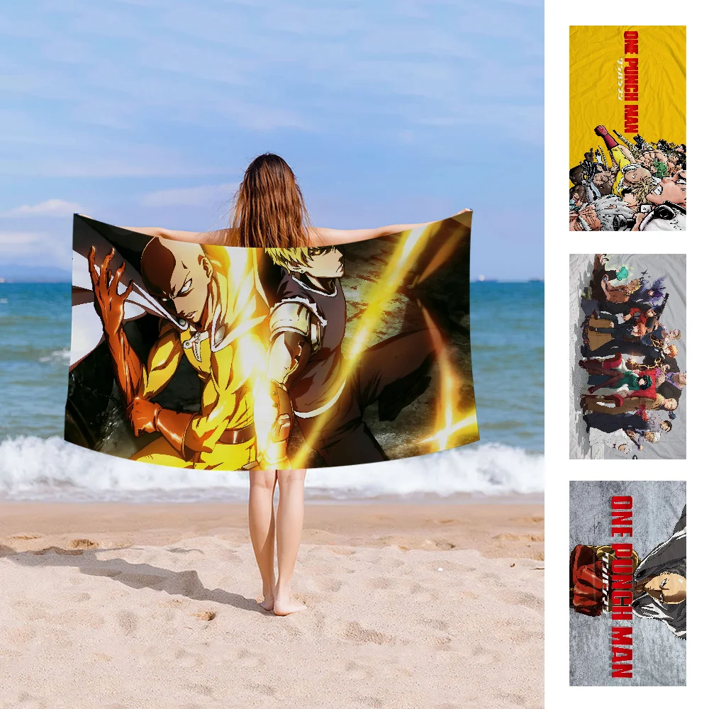 O-One-P-Punch-Man Пляжное Полотенце Из Микрофибры Быстросохнущее Мягкое Впитывающее