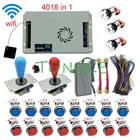 Pandora доска 3D 8000 WiFi DIY аркадный комплект + 33 мм светодиодные кнопки + копия SANWA Джойстик аркадная консоль машина Дом шкаф пакет